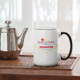 Taza Madre divertida del Rótulo de Las Vegas