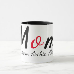 Taza madre mamá mamá niños nombres personalizado person