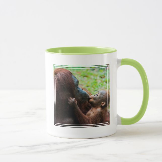 Taza Madre orangután con bebé (Derecha)