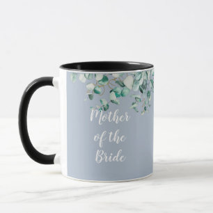 Taza Madre padre de la novia azul turbio personalizado