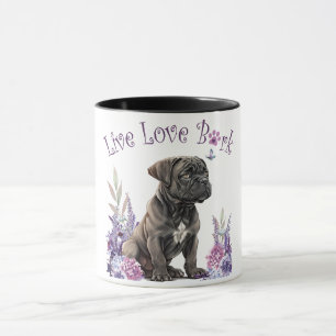 Taza Madre Perro Cane Corso Floral