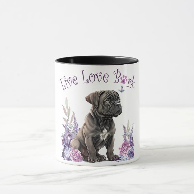 Taza Madre Perro Cane Corso Floral (Centro)