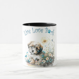 Taza Madre Perro Havanés Floral