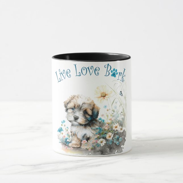 Taza Madre Perro Havanés Floral (Centro)