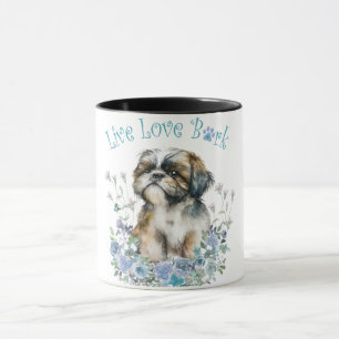 Taza Madre Perro Shih Tzu Floral