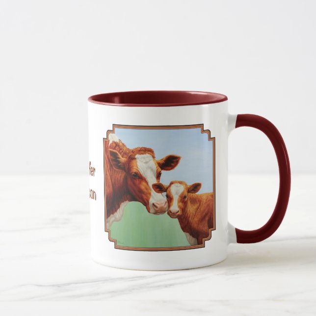 Taza Madre vaca Guernsey y ternera dulce (Derecha)