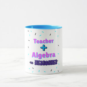 Taza Maestra + Álgebra∞ Enseñanza Math Algebra