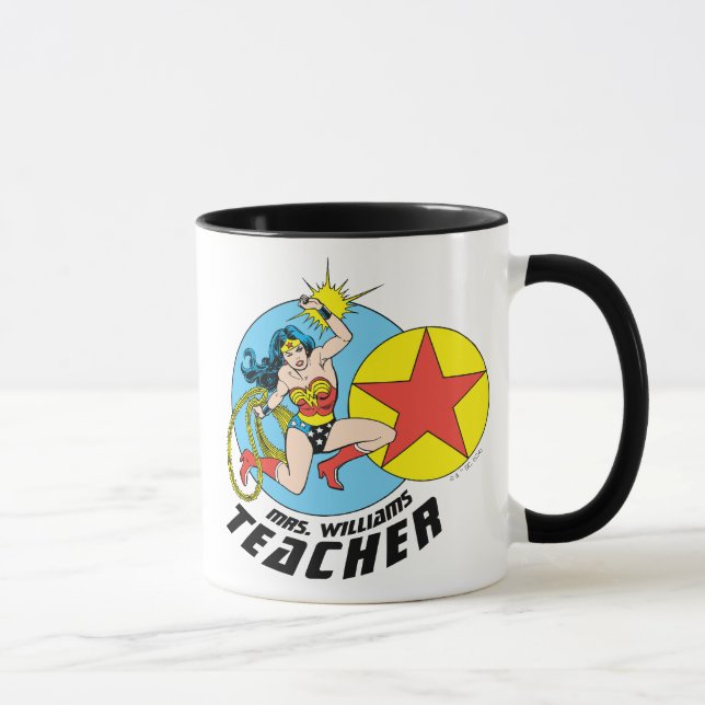 Taza Maestra Estrella Roja Mujer Maravilla (Derecha)