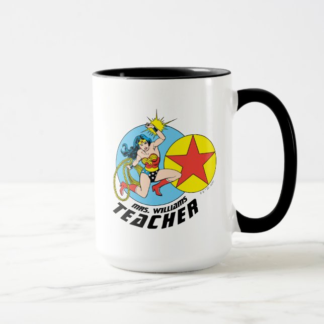 Taza Maestra Estrella Roja Mujer Maravilla (Derecha)