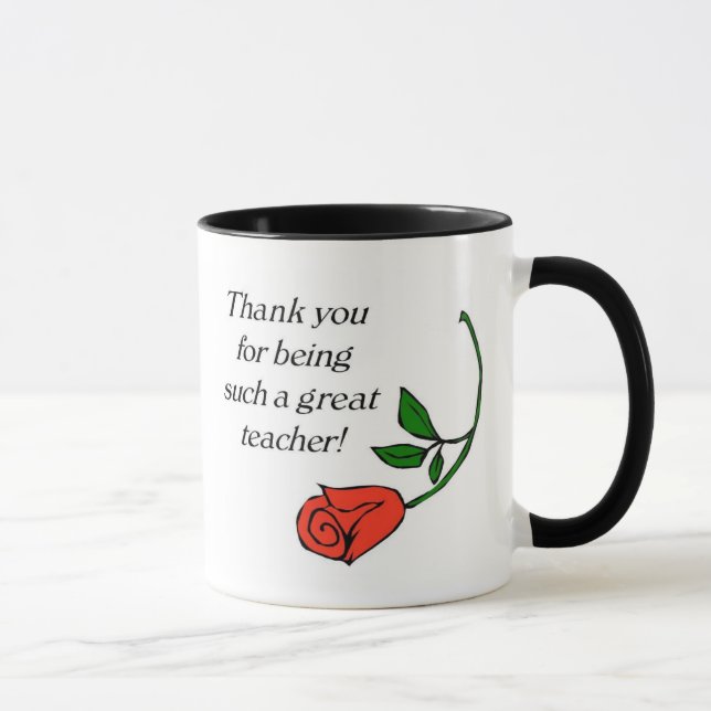 Taza Maestra gracias mug (Derecha)