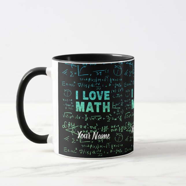 Taza Maestra O Profesora De Matemáticas Y Estudiante (Izquierda)