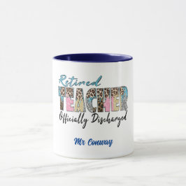 Taza Maestra Retirada Despedida Oficialmente. Editable