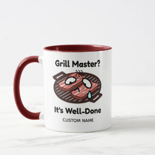 Taza Maestro de la Parrilla Bien Hecho Regalo Divertido
