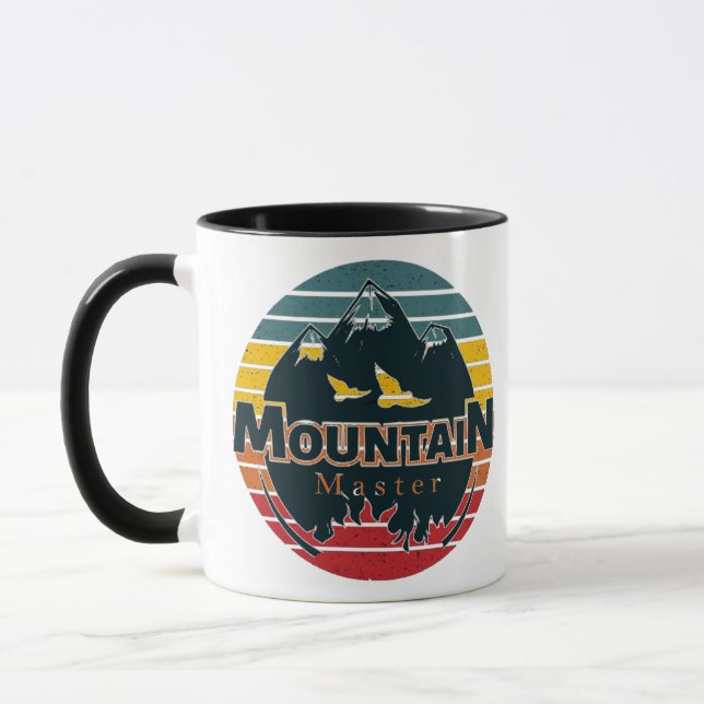 Taza Maestro de montaña Retro Sunset (Izquierda)