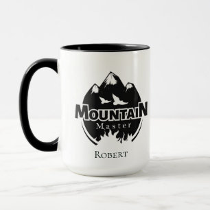 Taza maestro de montaña, senderista/ciclista personaliz