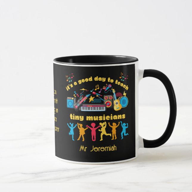 Taza MAESTRO DE MÚSICA, buen día para enseñar a pequeño (Derecha)