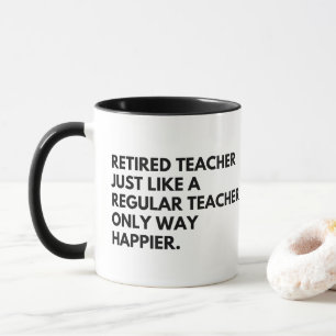 Taza Maestro Jubilado Profesor Divertido Dicho de Jubil