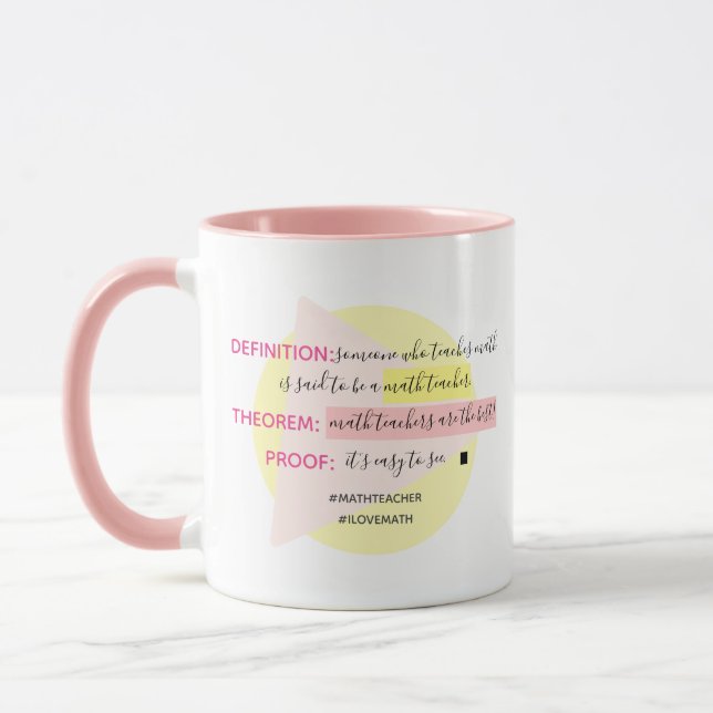Taza Maestros matemáticos son los mejores - Mug de rega (Izquierda)