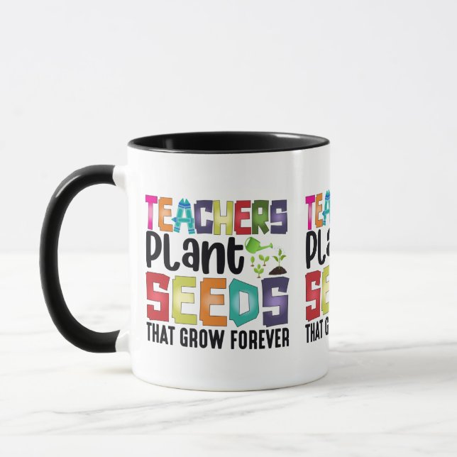 Taza Maestros plantan semillas que crecen para siempre (Izquierda)