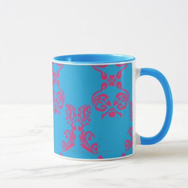 Taza Magenta-Aguamarina del damasco (Derecha)