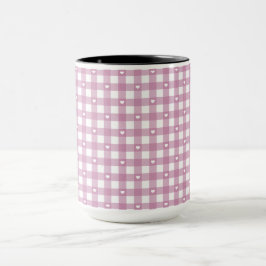 Taza Magenta Checks