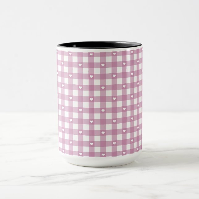 Taza Magenta Checks (Centro)