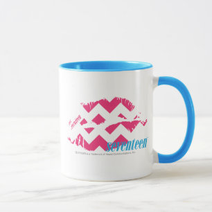 Taza Magenta del zigzag