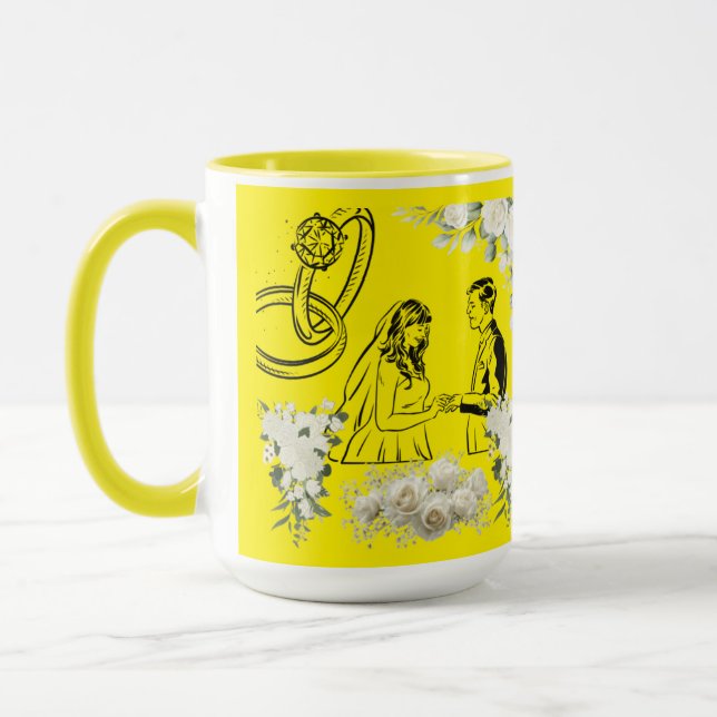 Taza Magia de voto interminable amarillo (Izquierda)