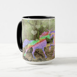 Taza Magia unicornio con bosque
