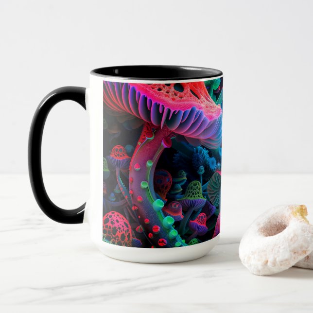 Taza Magic Mushroom Wonderland Mug (Con donut)