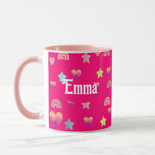 Taza Magic pink candy world