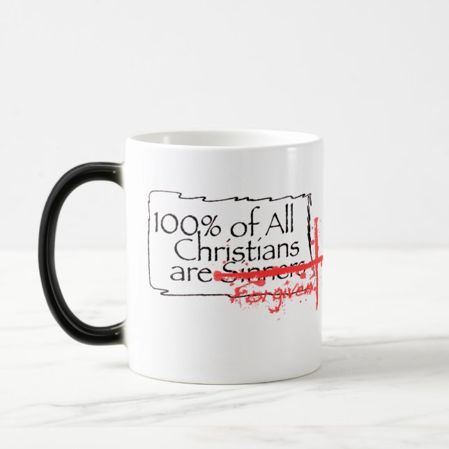Taza Mágica 100% de cristianos (Izquierda)
