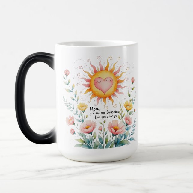 Taza Mágica 15 oz Magic Morphing Mug | Regalo de revelación de (Izquierda)