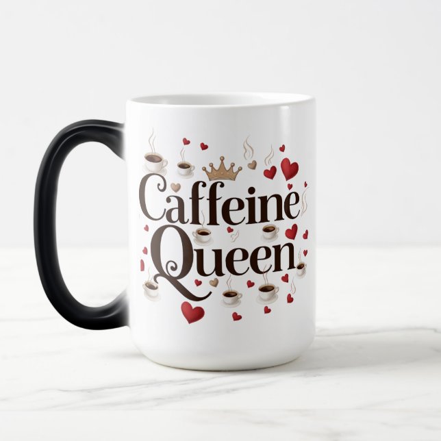 Taza Mágica 15 oz Morphing Mug para los amantes del café (Izquierda)