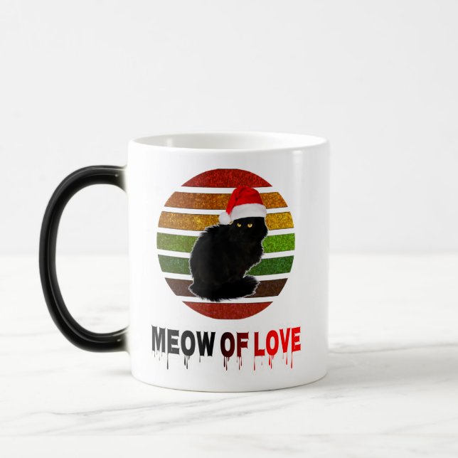 Taza Mágica 22.lindo hermoso bestseller trending black cat (Izquierda)