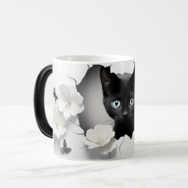 Taza Mágica 3D Black cat