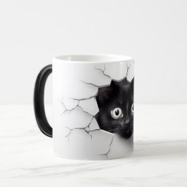 Taza Mágica 3D Black cat