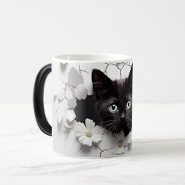 Taza Mágica 3D Black cat