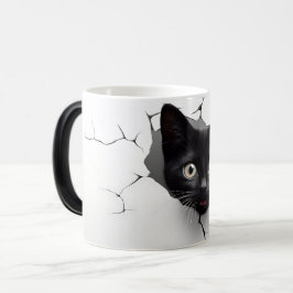 Taza Mágica 3D Black cat