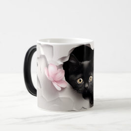 Taza Mágica 3D Black cat