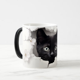 Taza Mágica 3D Black cat