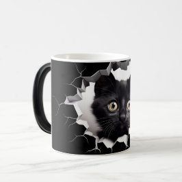 Taza Mágica 3D Black cat