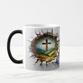 Taza Mágica 3D Christian Cross