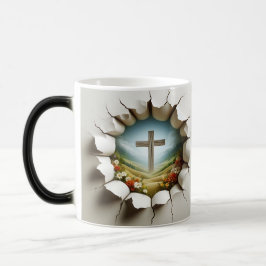 Taza Mágica 3D Christian Cross