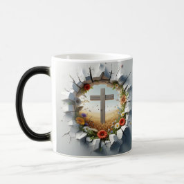 Taza Mágica 3D Christian Cross