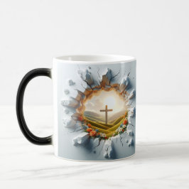 Taza Mágica 3D Christian Cross