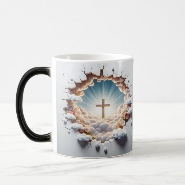 Taza Mágica 3D Christian Cross (Izquierda)