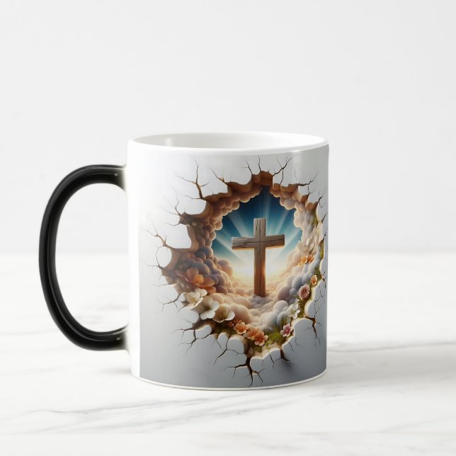 Taza Mágica 3D Christian Cross (Izquierda)