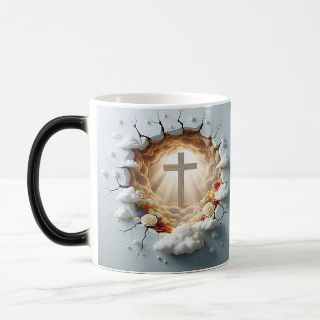 Taza Mágica 3D Christian Cross (Izquierda)
