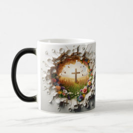 Taza Mágica 3D Christian Cross